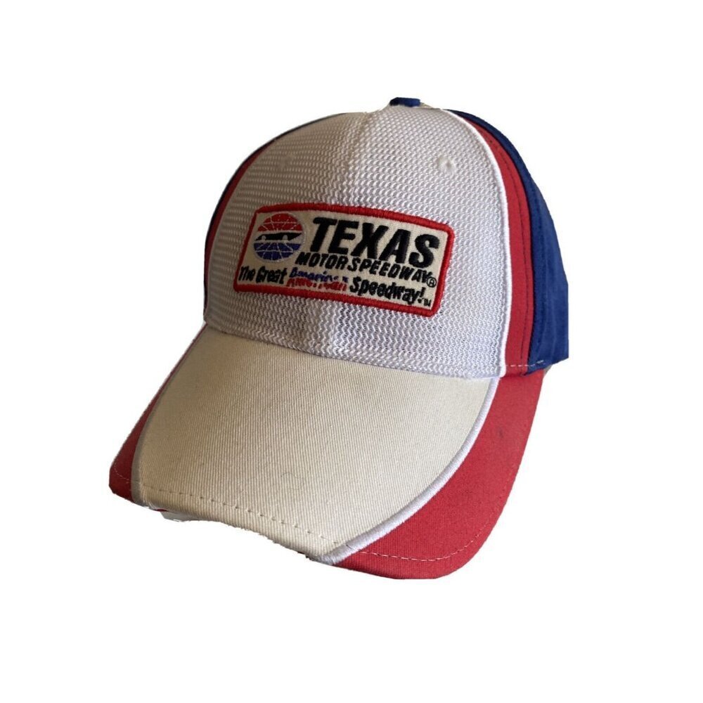 SMI Properties‎ Texas Motor Speedway Hat Red White Blue Racing Cap Embroidered